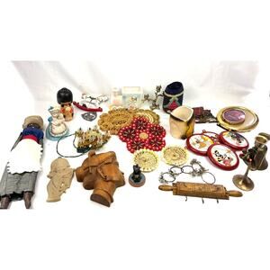 33 Pc Vintage Lot Trinkets Collectibles Random Estate Assorted Mixed Junk Drawer